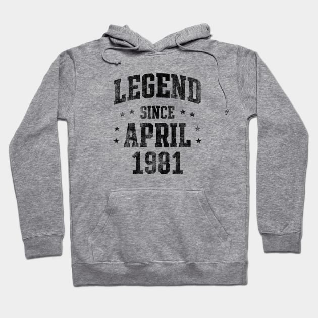 Legend since April 1981 Hoodie by Creativoo